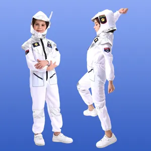 Kids astronaut costume for Halloween party, stage performance, space dress up role play outfit.