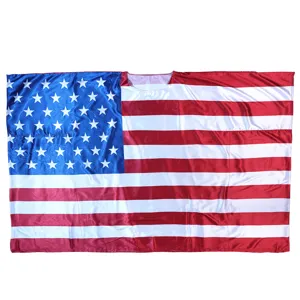 Amerikanische Flagge tragbarer Umhang Cape mit Halsausschnitt fur Sport Partys
