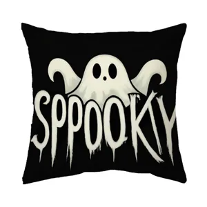 Halloween Geist Kissenbezug gruselige dekorative Kissenhülle für Wohnzimmer Heimkultur Detail.