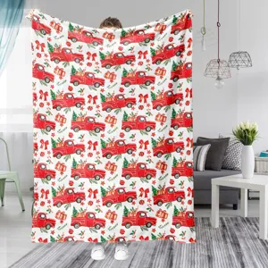Manta de franela de Navidad suave y calida cobija para sofa decoracion festiva regalo acogedor