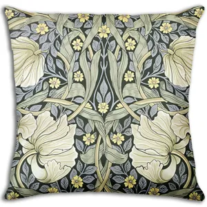 Vintage floral throw pillow cover with classic art botanical pattern for sofa home decor