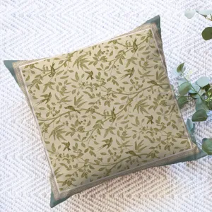 Vintage botanical bird cushion cover soft short plush decorative pillow case for sofa bed