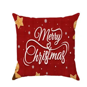Christmas pillow cover festive decoration sofa cushion office nap pillow red plaid print