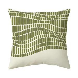 Morandi gruene abstrakte geometrische Kissenhuelle skandinavische Sofa Kissenbezuege Deko