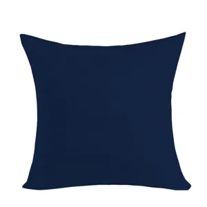 Nordic solid color throw pillow cover navy blue square cushion case for home decor 45x45cm