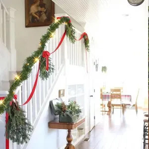 Guirlande de Noël lumineuse LED pour une superbe décoration d'escalier et intérieur.