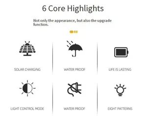 Lampe solaire à piquet LED extérieur étanche jardin décoration multi-motifs affichage