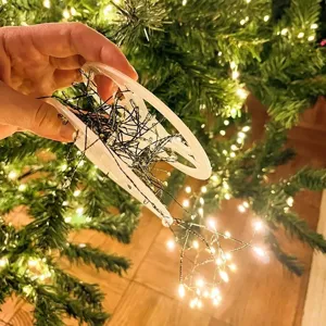 Kupferdraht LED Lichterkette auf Spule für Weihnachtsbaum Dekoration und gemütliches Ambiente.