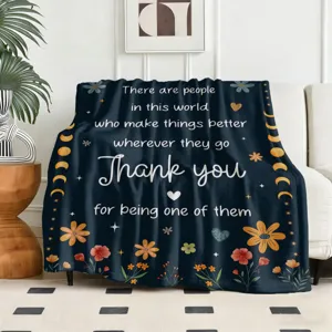 Couverture jeté douillette avec citation inspirante douce et confortable cadeau parfait amis.