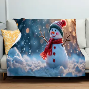 Weihnachtsmann Flanell Decke für kuschelige Winterwärme und vielseitige Heimdekoration.