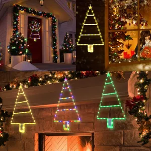 Weihnachtsbaum LED Lichterkette batteriebetrieben festliche Hängedeko für Zuhause