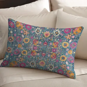 Funda de cojín decorativa con estilo étnico persa vintage para sofá, cama y coche.