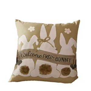 Federa per cuscino con coniglio di Pasqua decorazione divano e federa festiva casa