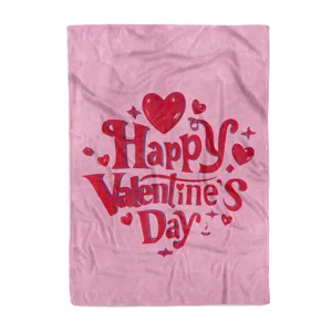 Rosa Valentinstag Flanell Decke für Sofa, gemütliche weiche Kuscheldecke fürs Büro und Schlafzimmer.