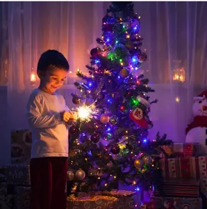 LED lichtketting voor kerstboom decoratie, laagspanningsverlichting voor gezellige sfeer.