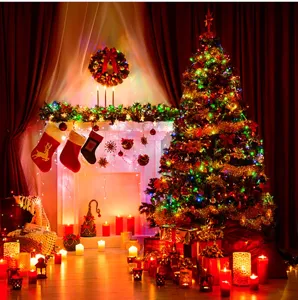 Kerst decoratieve LED verlichting slinger voor boom en haard warme feestelijke sfeer verlichting