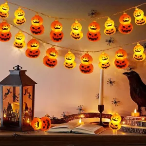 Halloween LED διπλή κολοκύθα γιορτή διακοσμητικά φώτα ατμόσφαιρα νεράιδα φώτα string