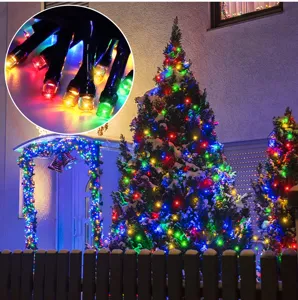 Catena luminosa LED solare impermeabile per decorazioni da giardino e albero di Natale.