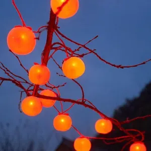 Φωτεινή γιρλάντα LED λωτός εξωτερικού χώρου αδιάβροχη κρεμαστή για πρωτοχρονιάτικη διακόσμηση