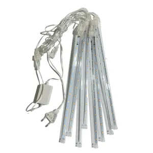 LED meteor shower rain lights string waterproof outdoor holiday decorative tree hanging tube light
