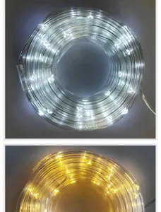 LED Solar SchlauchLicht wasserdicht Aussen Lichterkette fuer Garten Hochzeit Weihnachten
