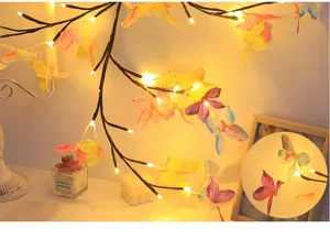 LED farfalla ramo luce decorativo fata stringa luci per camera da letto interno parete decorazione