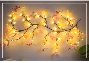 Catena luminosa LED farfalla ramo vite flessibile per bellissima decorazione stanza