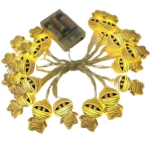 Halloween mummy LED string lights for spooky holiday party home indoor atmospheric decoration