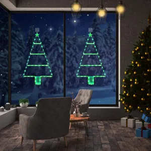 LED Weihnachtsbaum Hängeleuchte für Fensterdekoration batteriebetrieben gemütlich.