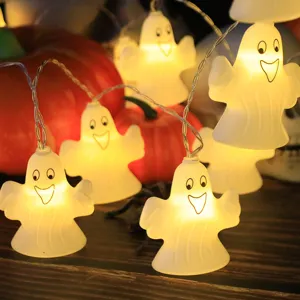 Catena luminosa fantasma LED di Halloween per festa cortile decorazione della casa.