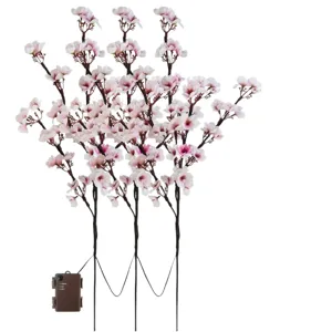 Guirlande lumineuse artificielle branches de cerisier en fleurs LED pour decoration maison interieur