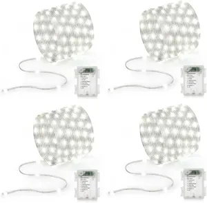 Catena luminosa LED con scatola batterie, 8 modalità impermeabile per decorazioni.