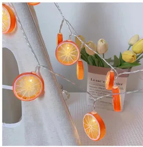 LED Zitronenscheiben Lichterkette, Lichter für Schlafzimmer, Sommer Deko, warmes Stimmungslicht