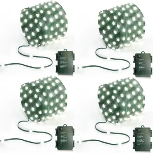 Catena di luci LED impermiabile con scatola batteria per decorazione giardino esterno