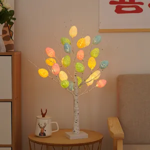 LED Easter Egg Tree Light Decorative Birch Branch Lamp for Holiday Party Home Indoor Decor