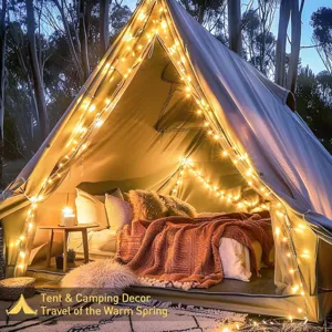 LED Lichterkette für Zelt Camping Deko, warme Sternenhimmel Märchenlichter für Weihnachten Party.