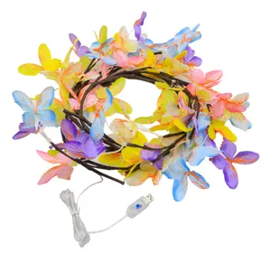 Catena luminosa LED ramo di farfalla flessibile vite per decorazione d'interni