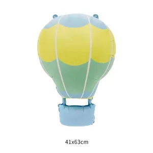 Retro matte hot air balloon aluminum foil balloon measuring 41x63cm