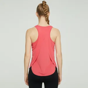 Women open back yoga tank top sleeveless running fitness workout sportswear activewear apparel