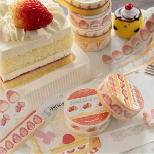Nastro adesivo Washi glitterato Mocard Serie Torta Nastro decorativo per journaling