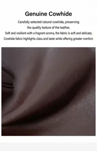 Genuine brown cowhide leather detail texture close up of stylish fashion tote handbag