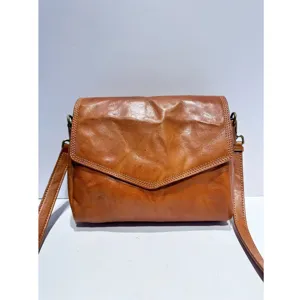 Women Genuine Leather Crossbody Bag European Retro Style Small Square Envelope Bag Vintage Casual Shoulder Bag