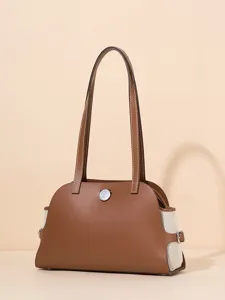 Damen Echtes Leder Griff Top Umhängetasche Pendler Muschel Tasche Mode Vielseitige Lässige Schultertasche