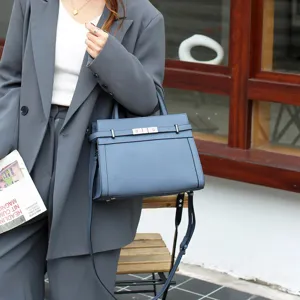 Sac à main en cuir de vachette sac cabas décontracté sac bandoulière stylé femme