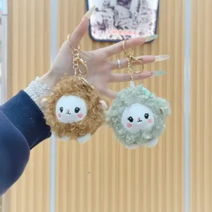 Süßer lockiger Schaf Plüsch Schlüsselanhänger, flauschige Tier Tasche Anhänger Geschenk.