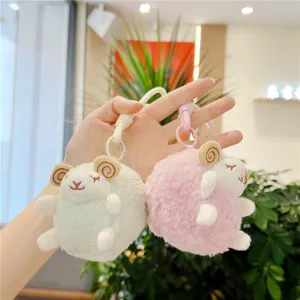Pluesch schaf schluesselanhaenger cartoon tieranhaenger weiche rucksack dekoration niedlich