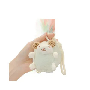 Süßes kleines Schaf Plüsch Schlüsselanhänger Cartoon Tier Puppe Tasche Anhänger flauschig