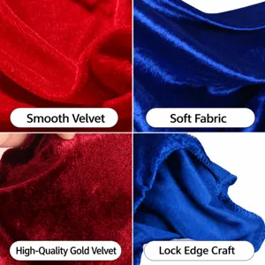 Velvet cloak fabric for Halloween cosplay costume, smooth soft material with fine hemming edge.