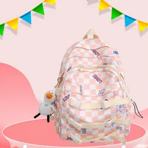 Zaino in Tela Casual Per Studenti Grande Capacità Borsa da Scuola Unisex Viaggio Borsa dei Libri Moda Campus Daypack