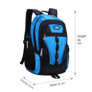 Sac à dos d'école bleu sac de jour décontracté pour enfants léger et durable